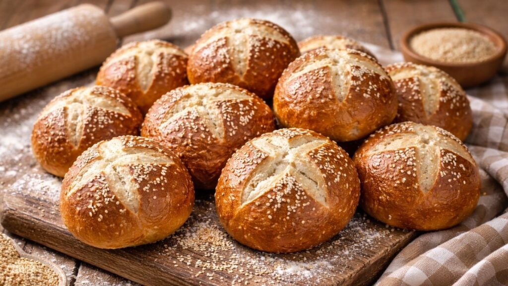 Homemade Pretzel Buns