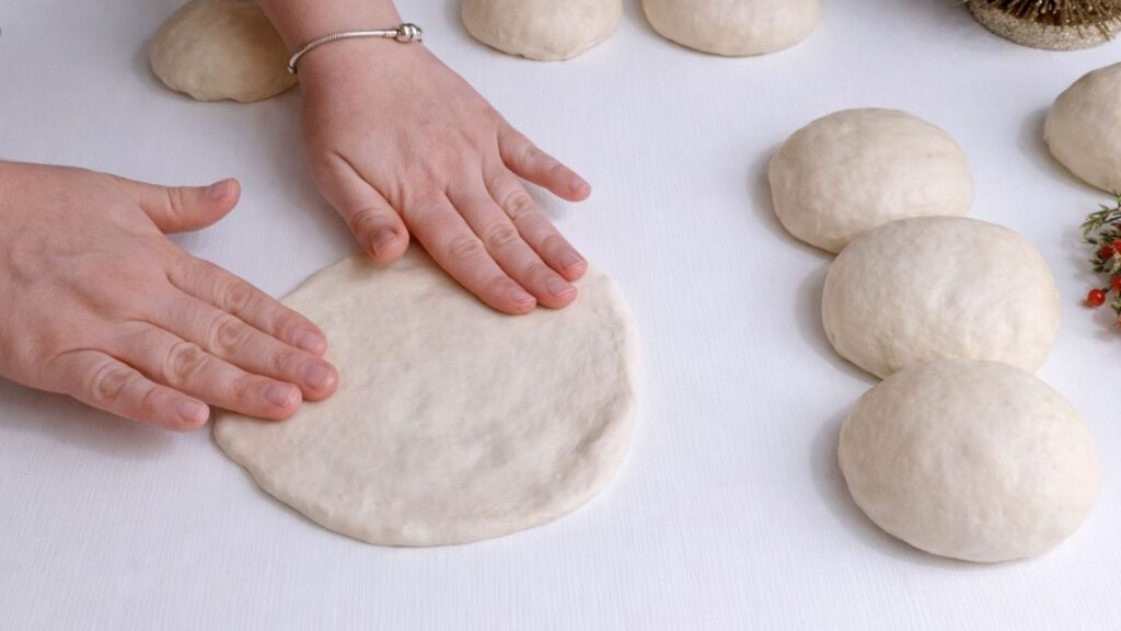 Shaping mini baguettes from dough balls