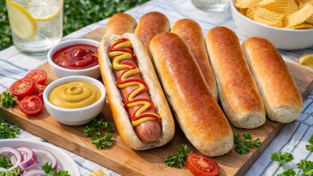 Homemade Hot Dog Buns