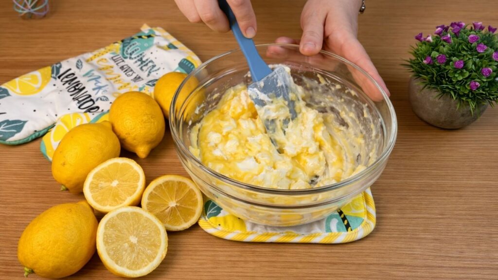 adding powdered sugar to cream cheese frosting
