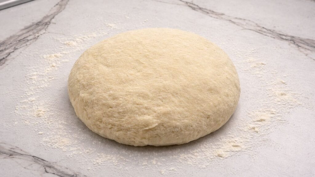 kneaded dough ready for resting to make potato borek dough