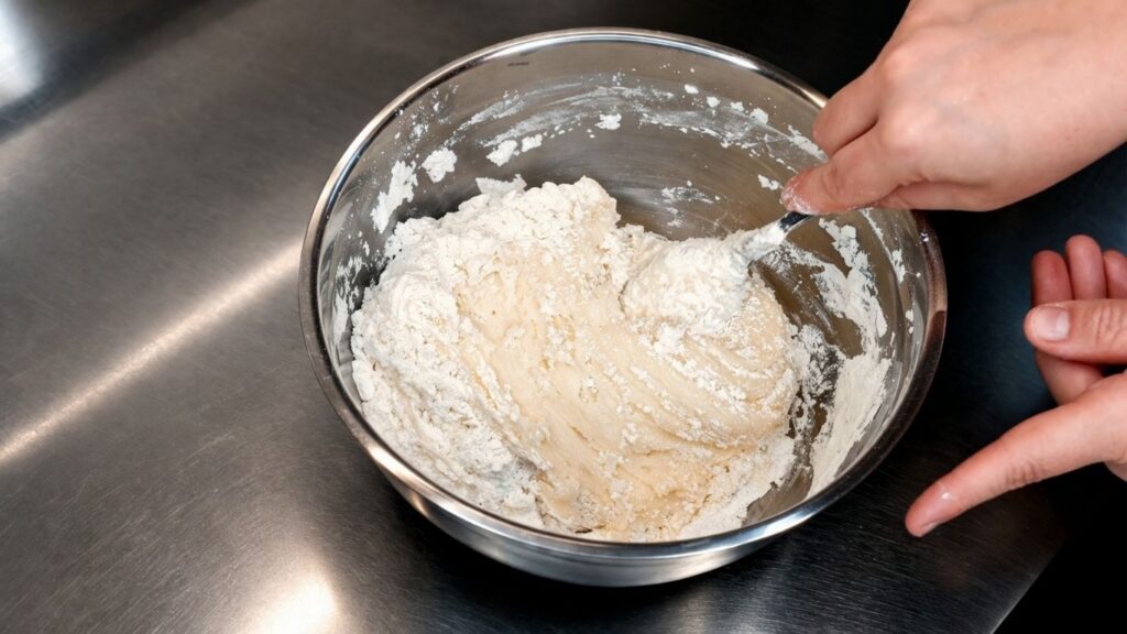 homemade fondant recipe – mixing powdered sugar and dextrose mixture together