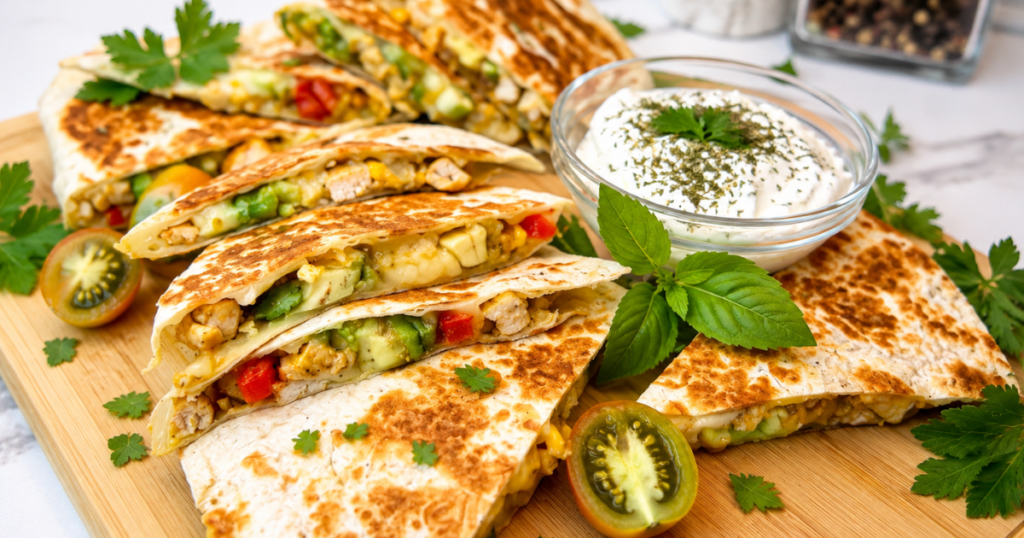 The Best Chicken Quesadillas