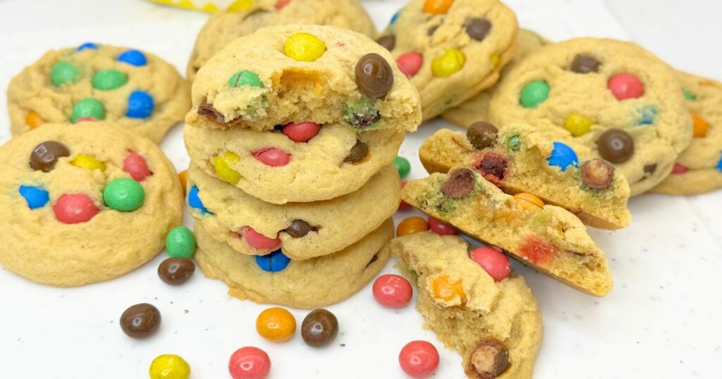 Soft and Chewy M&M Cookies