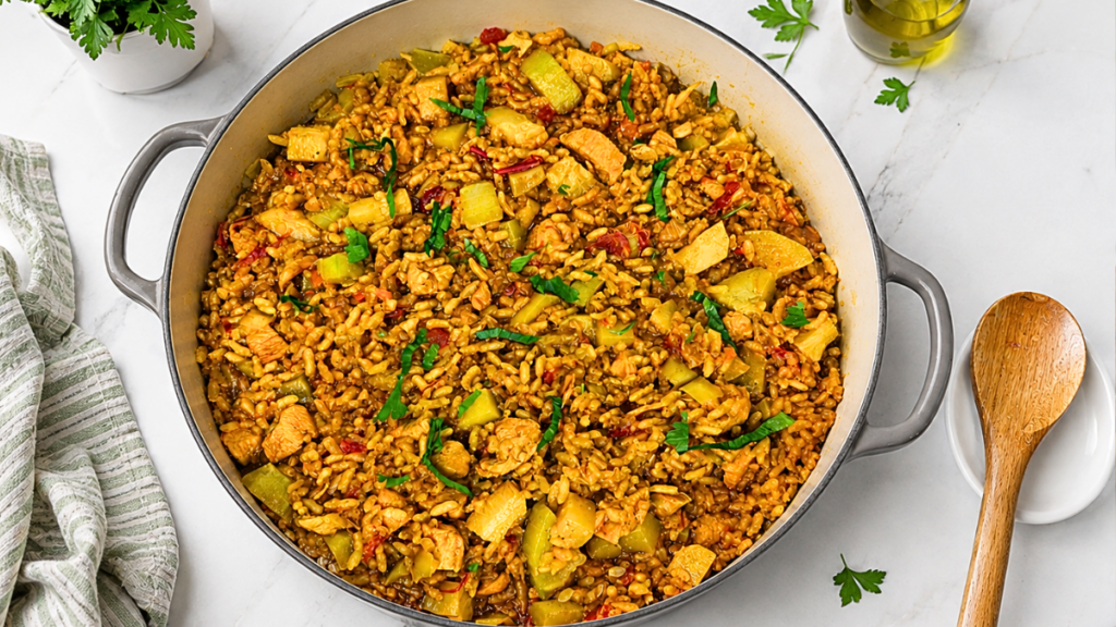 One-Pot Zucchini Chicken and Rice