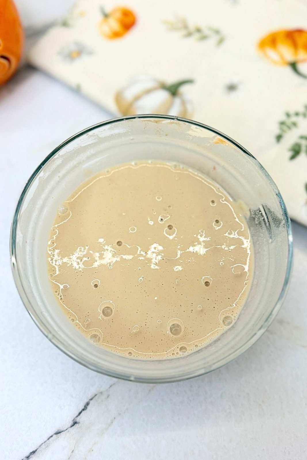 Active dry yeast mixed with sugar and warm water until foamy